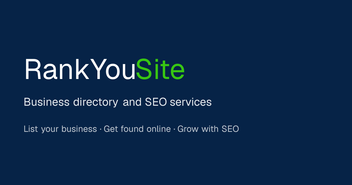 RankYourSite | Business Directory & SEO Services